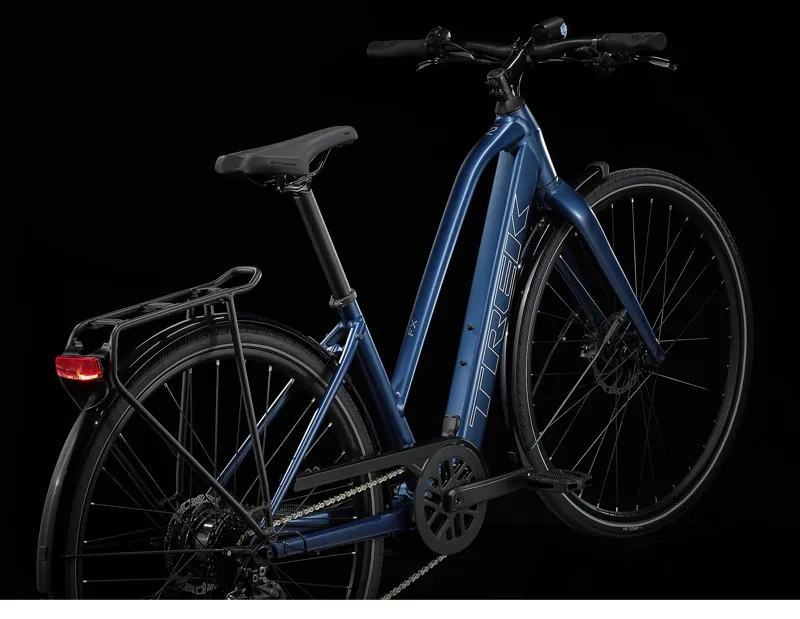 Trek Fx+ 2 Electric Hybrid Bike in Mulsanne Blue-9